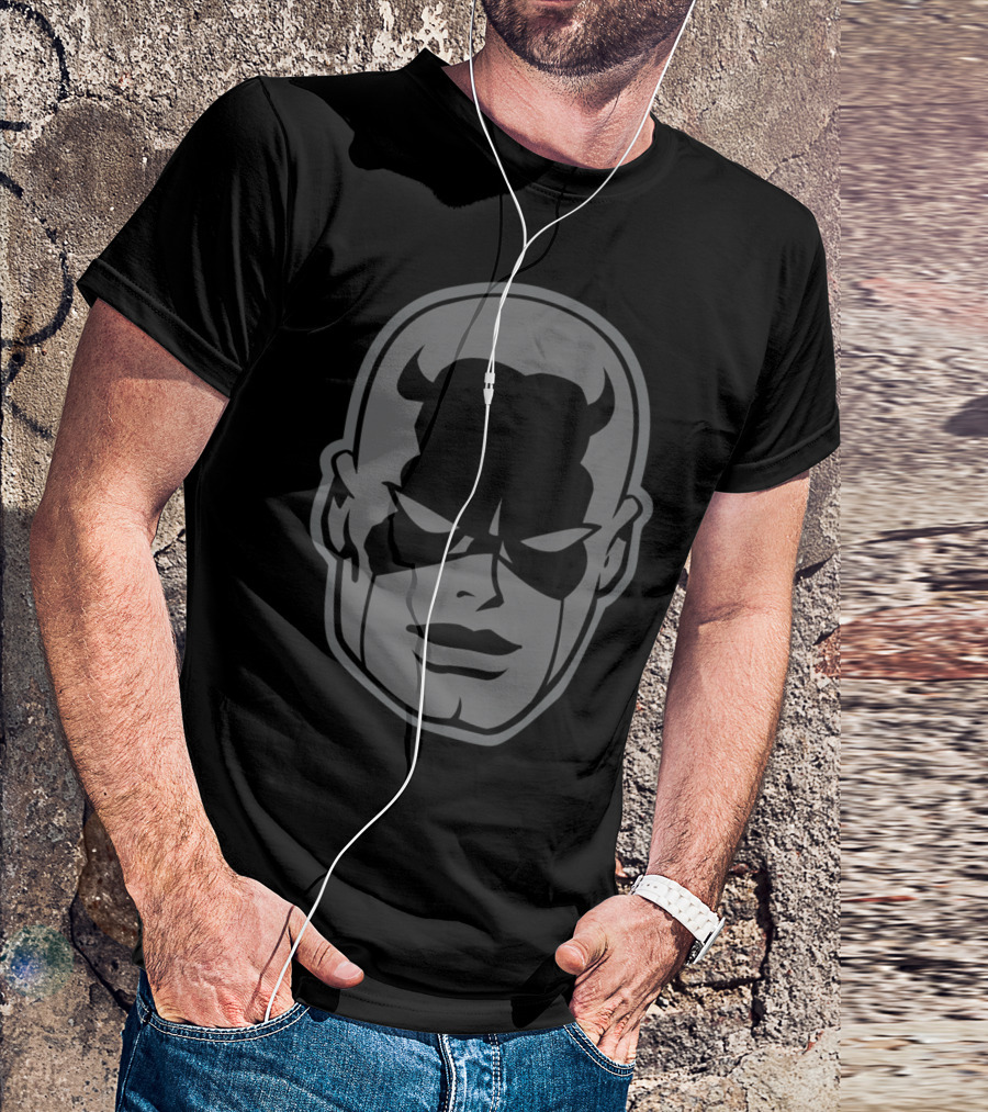 Shadow Face Of Devil Mask Daredevil T-Shirt