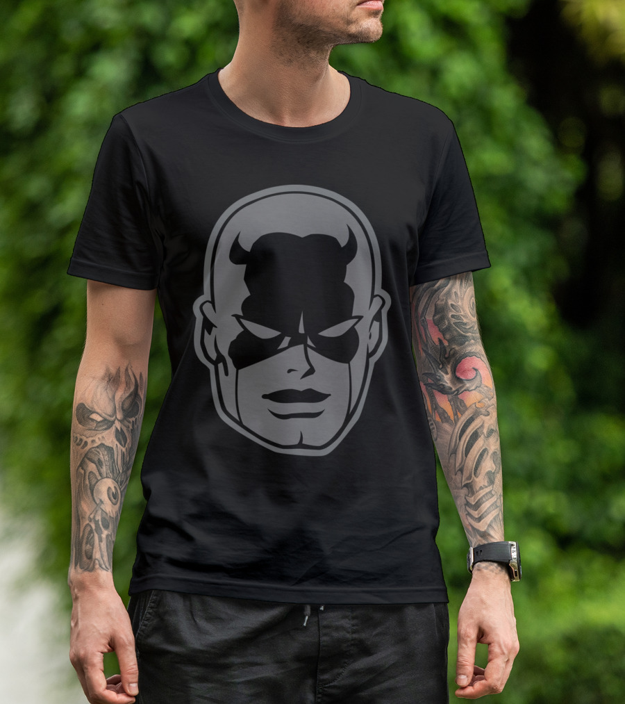 Shadow Face Of Devil Mask Daredevil T-Shirt