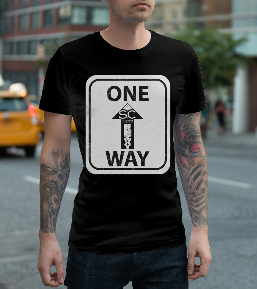 SC 14:77 Breezway One Way Sign T-Shirt
