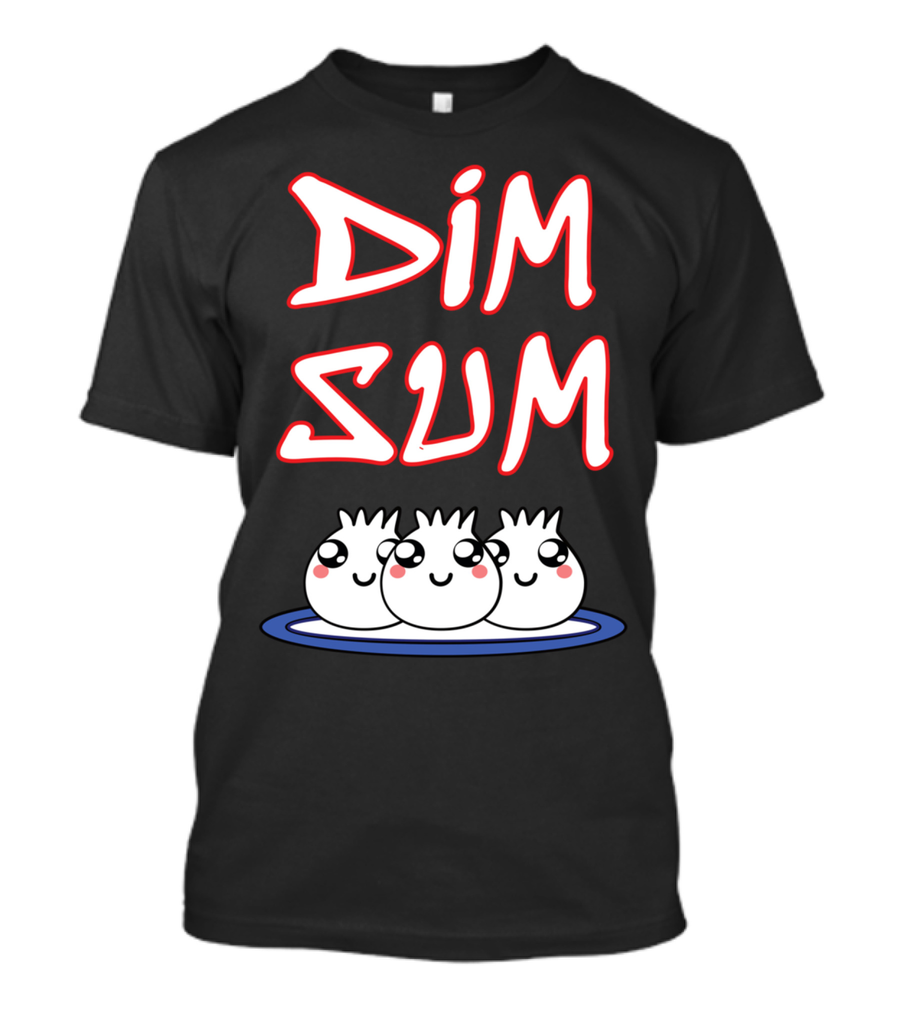 DIM SUM Cute Dumplings On Plate T-Shirt