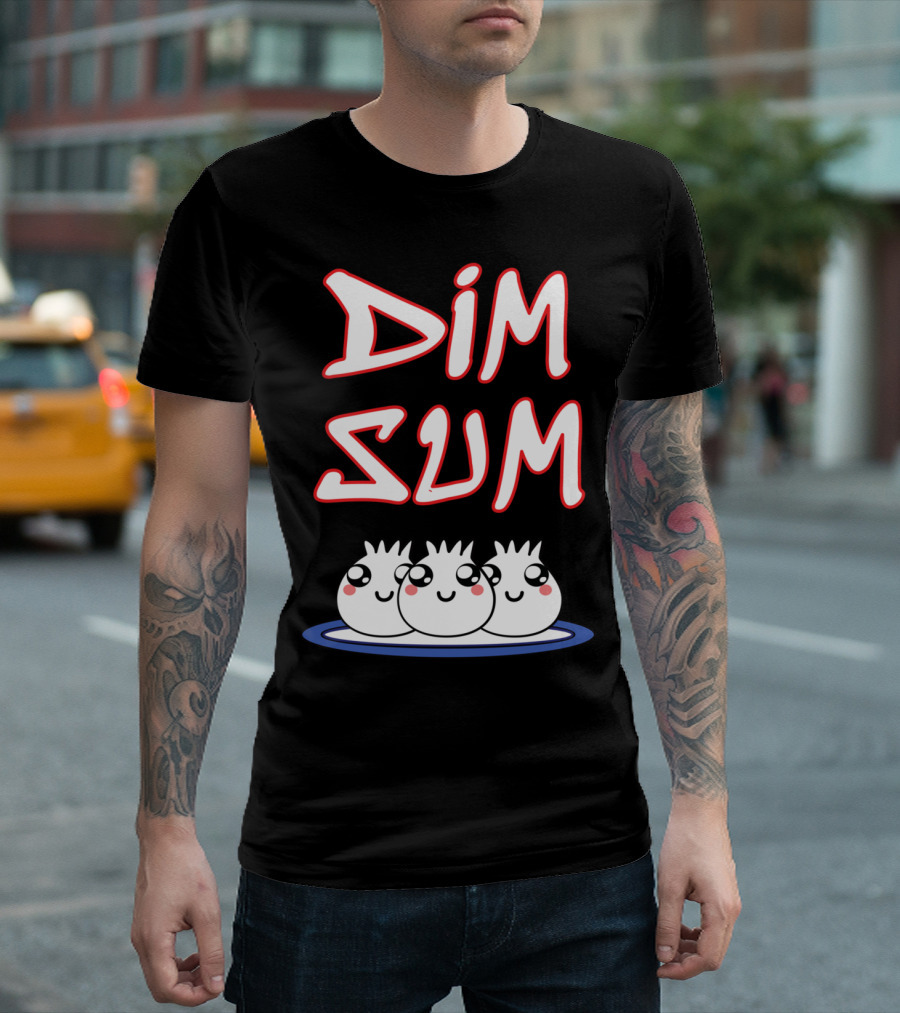 DIM SUM Cute Dumplings On Plate T-Shirt