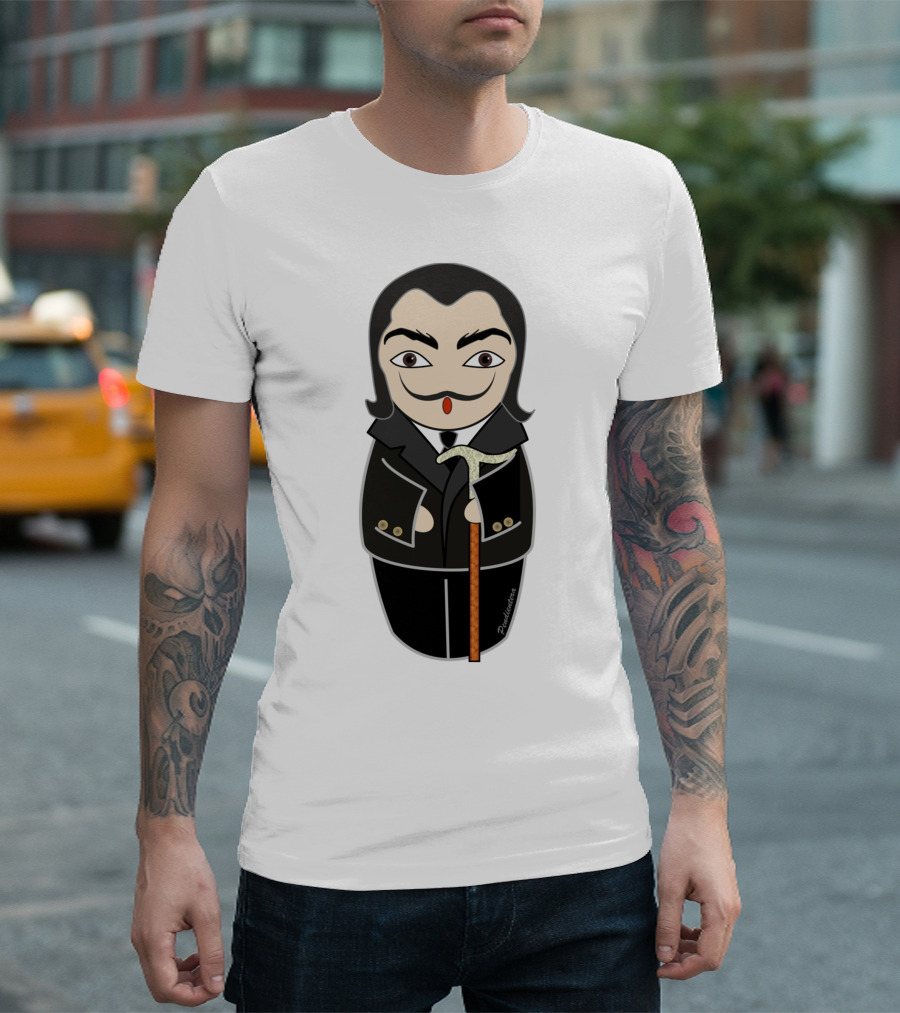 Kokeshi Salvador Dalí Surrealist Doll T-Shirt