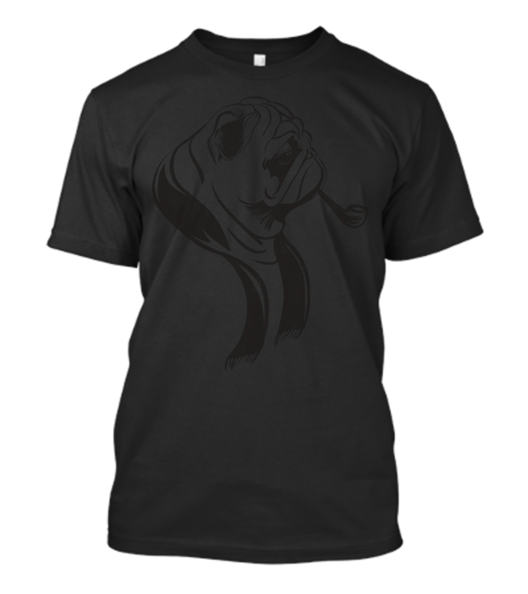Formal Pug Smoking Pipe T-Shirt