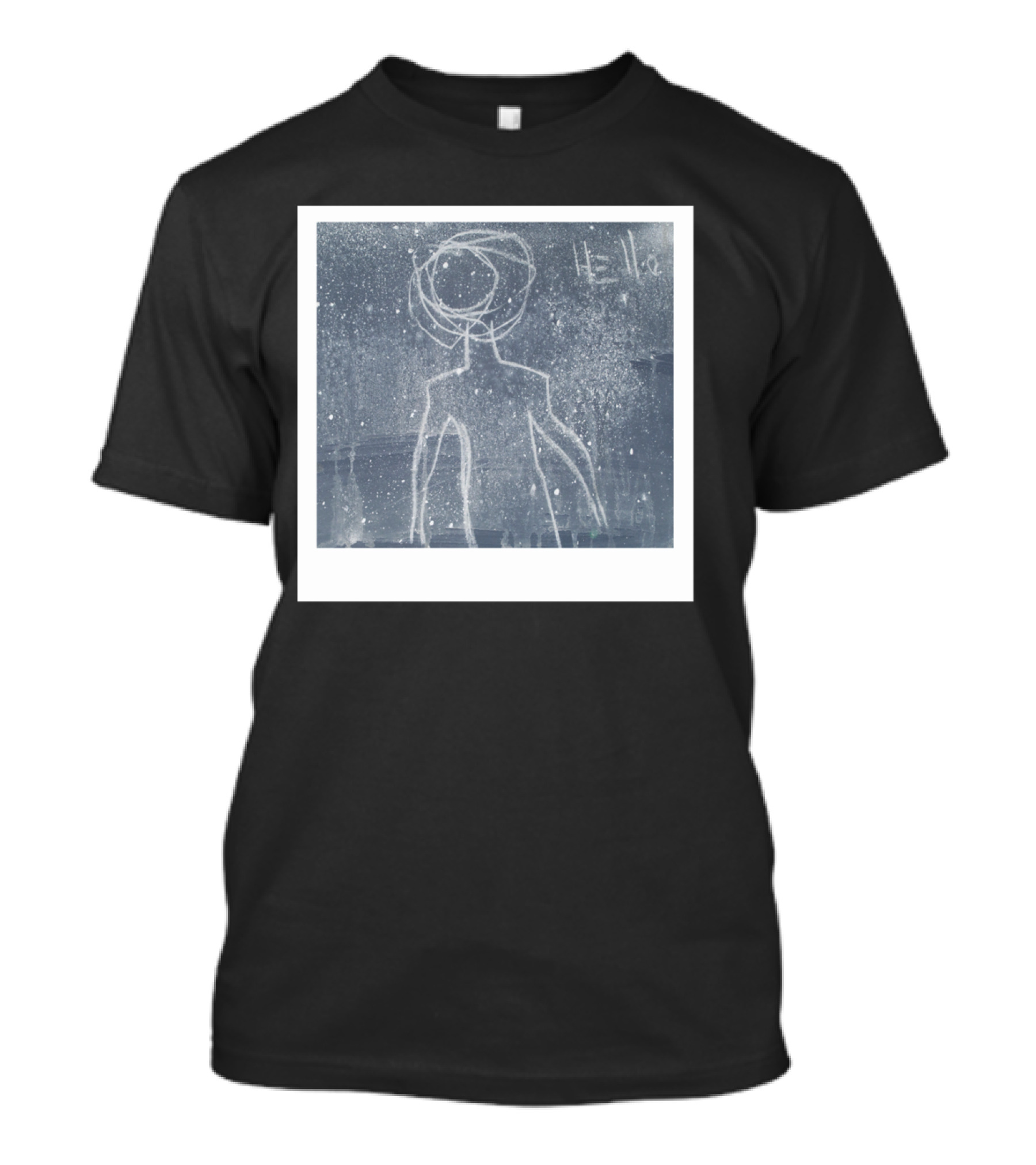 Hello Alienr Hello Space Figure And Stars T-Shirt