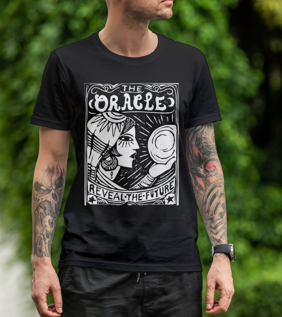 The Oracle Reveal The Future Fortune Teller Psychic Crystal T-Shirt