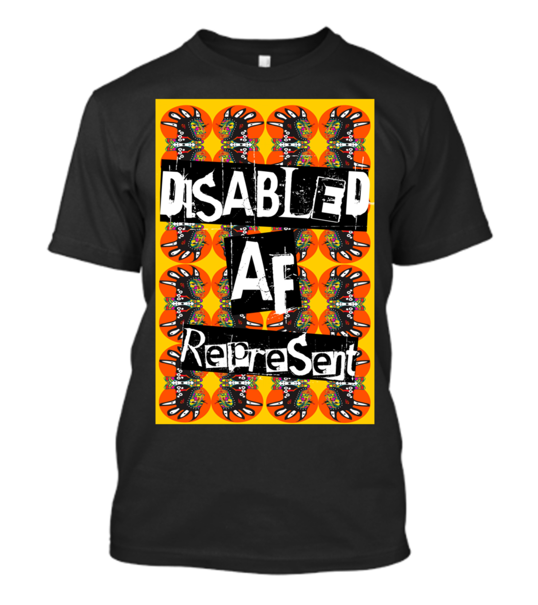 Disabled AF Represent Bold Artistic Expression T-Shirt