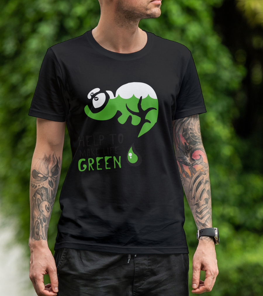 Help To Make Life Green Yoshi Environmental Initiative T-Shirt
