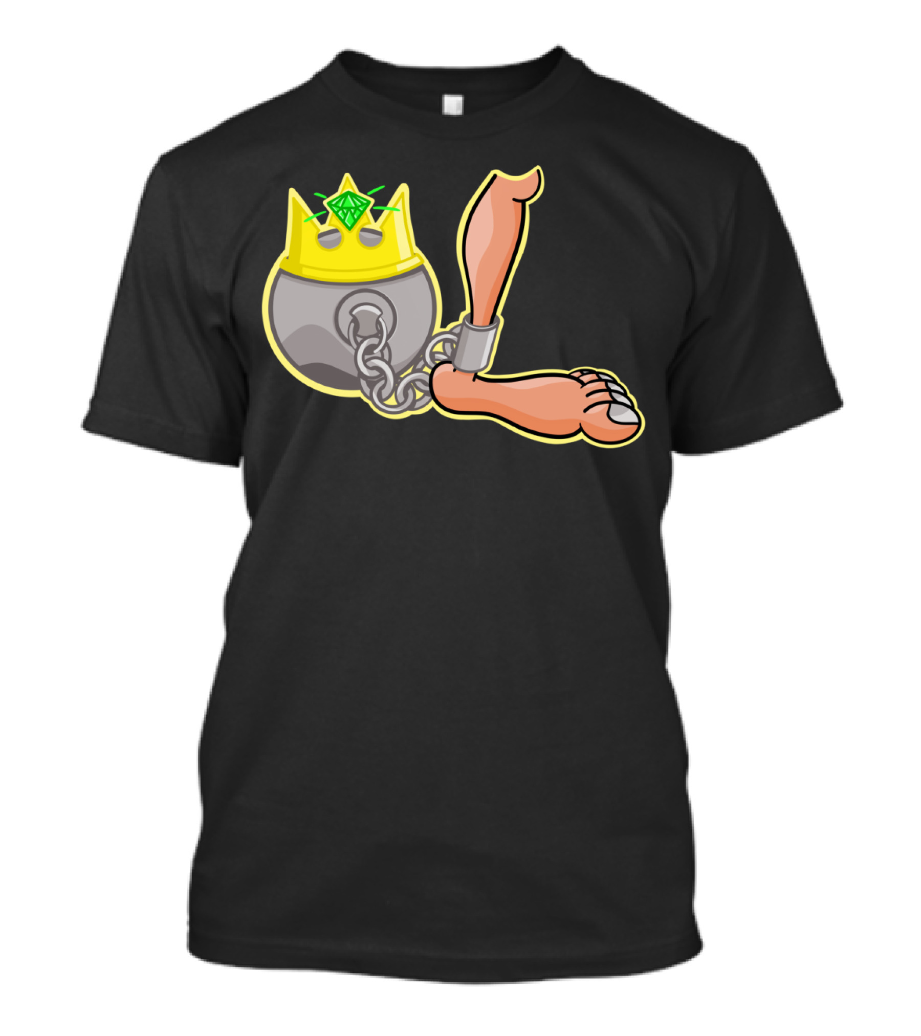 Ball And Chain Tiara Foot T-Shirt