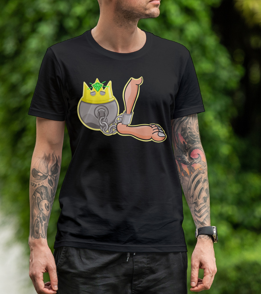 Ball And Chain Tiara Foot T-Shirt