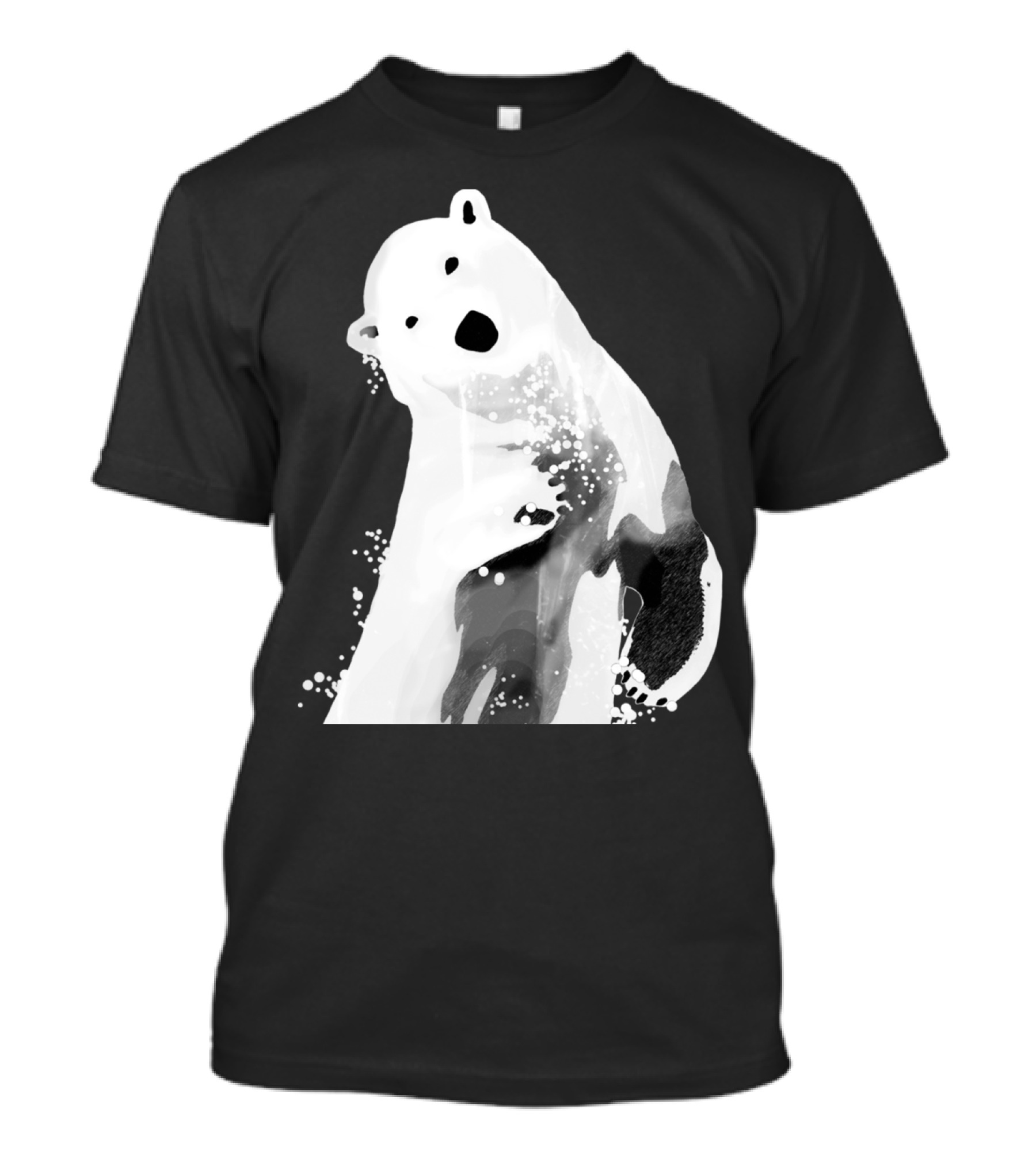 Unique Black And White Polar Bear T-Shirt