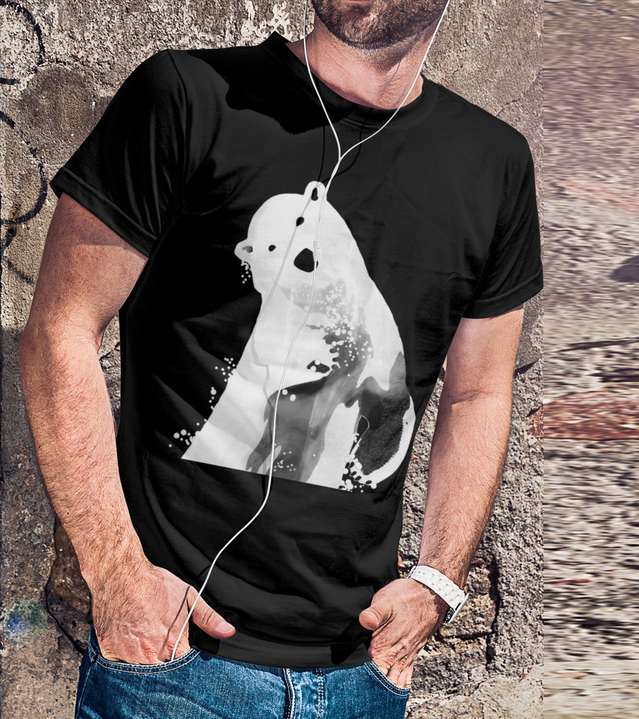 Unique Black And White Polar Bear T-Shirt