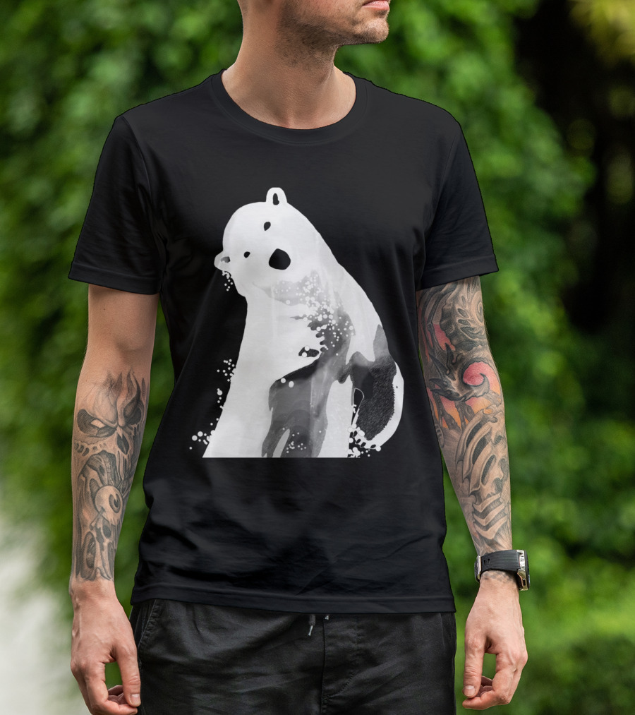 Unique Black And White Polar Bear T-Shirt