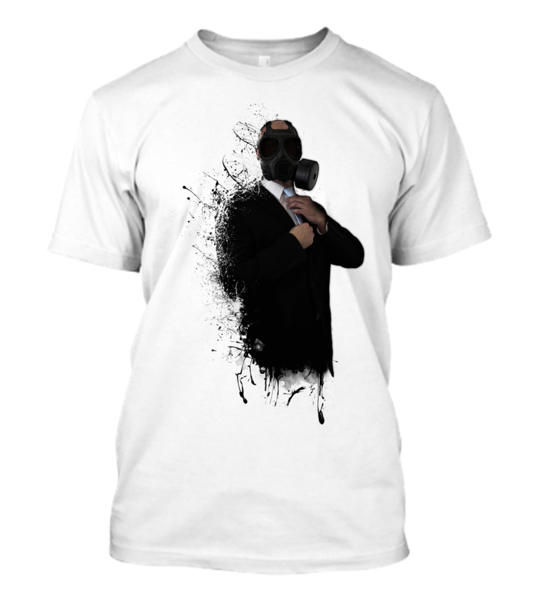 Dissolution Of Man Gas Mask Suit Explosion T-Shirt