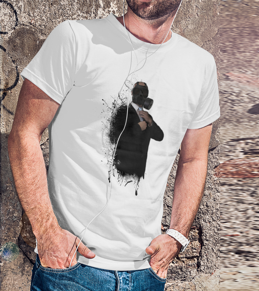 Dissolution Of Man Gas Mask Suit Explosion T-Shirt