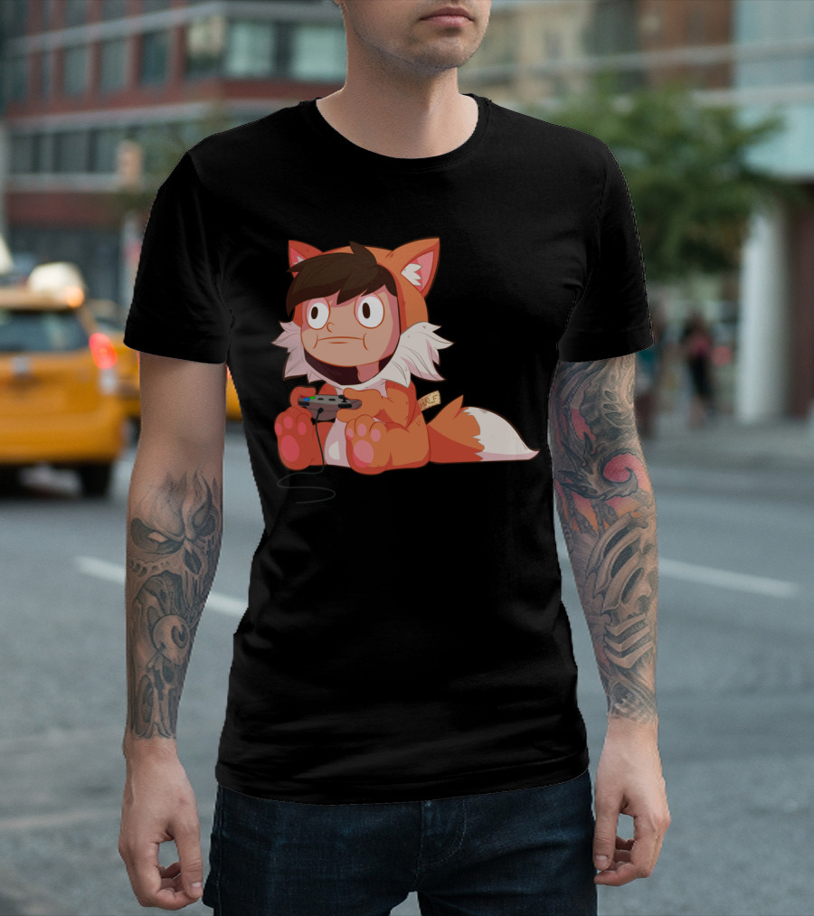 Fox Onesie Gamer Controller Enthusiast T-Shirt