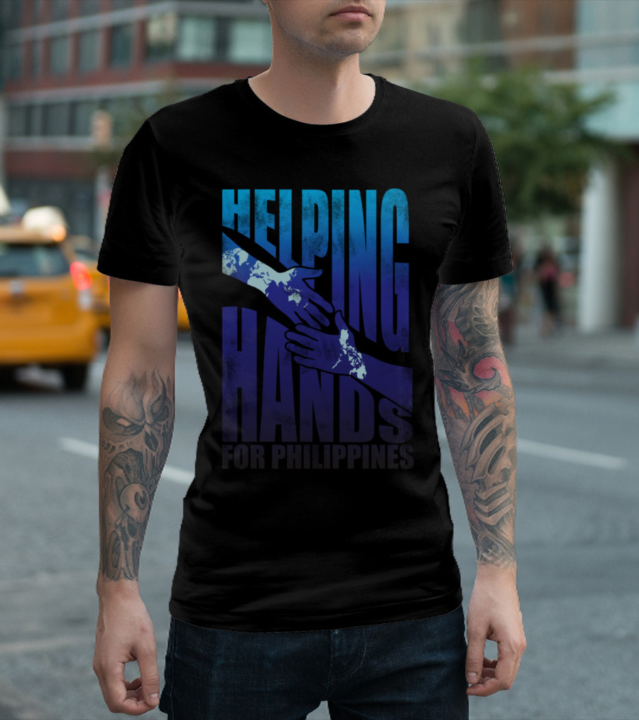 Helping Hands For Philippines By Ingkong T-Shirt