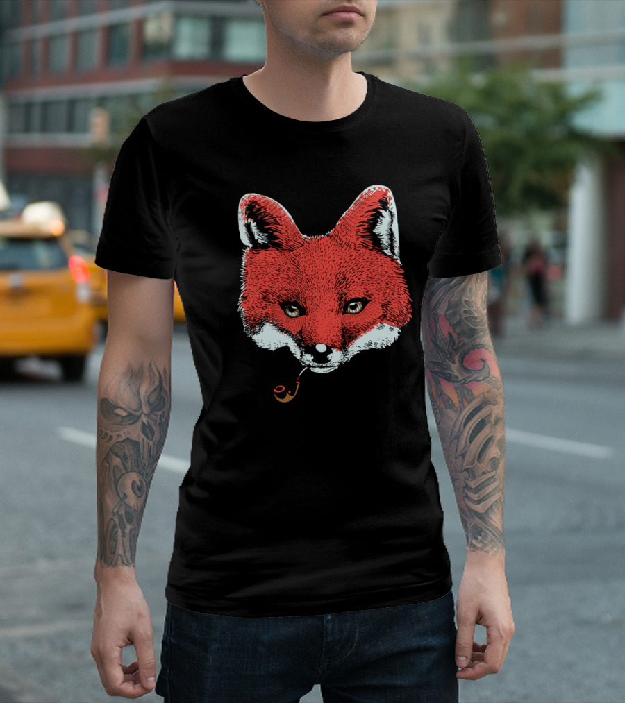 Fox Smoking Pipe T-Shirt