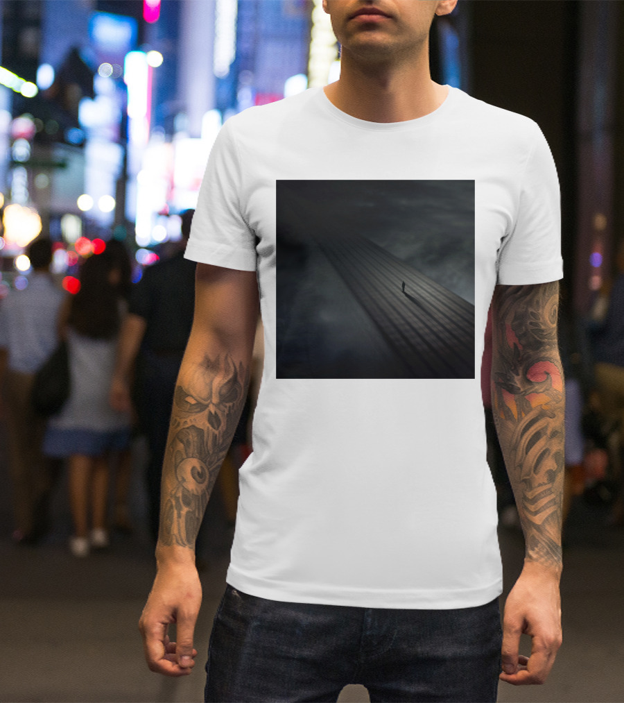 Distance Pathway Silhouette In Shadows T-Shirt