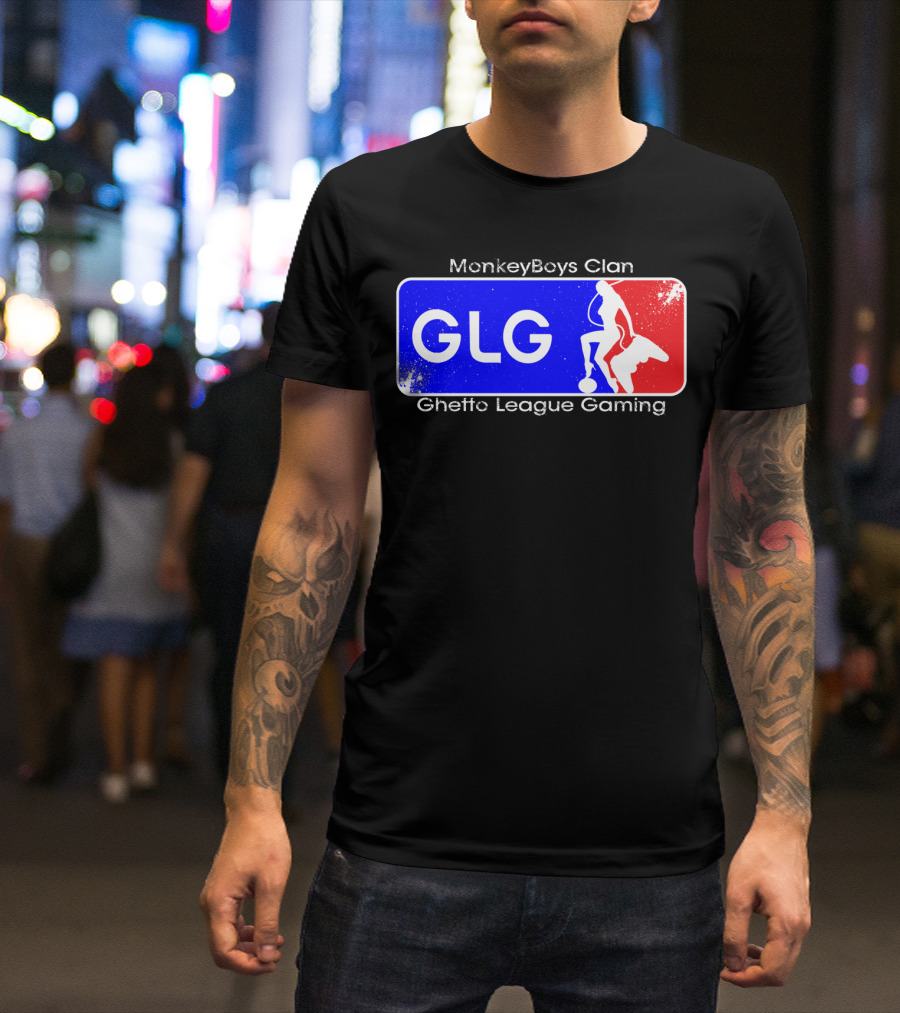 MonkeyBoys Clan Ghetto League Gaming GLG T-Shirt