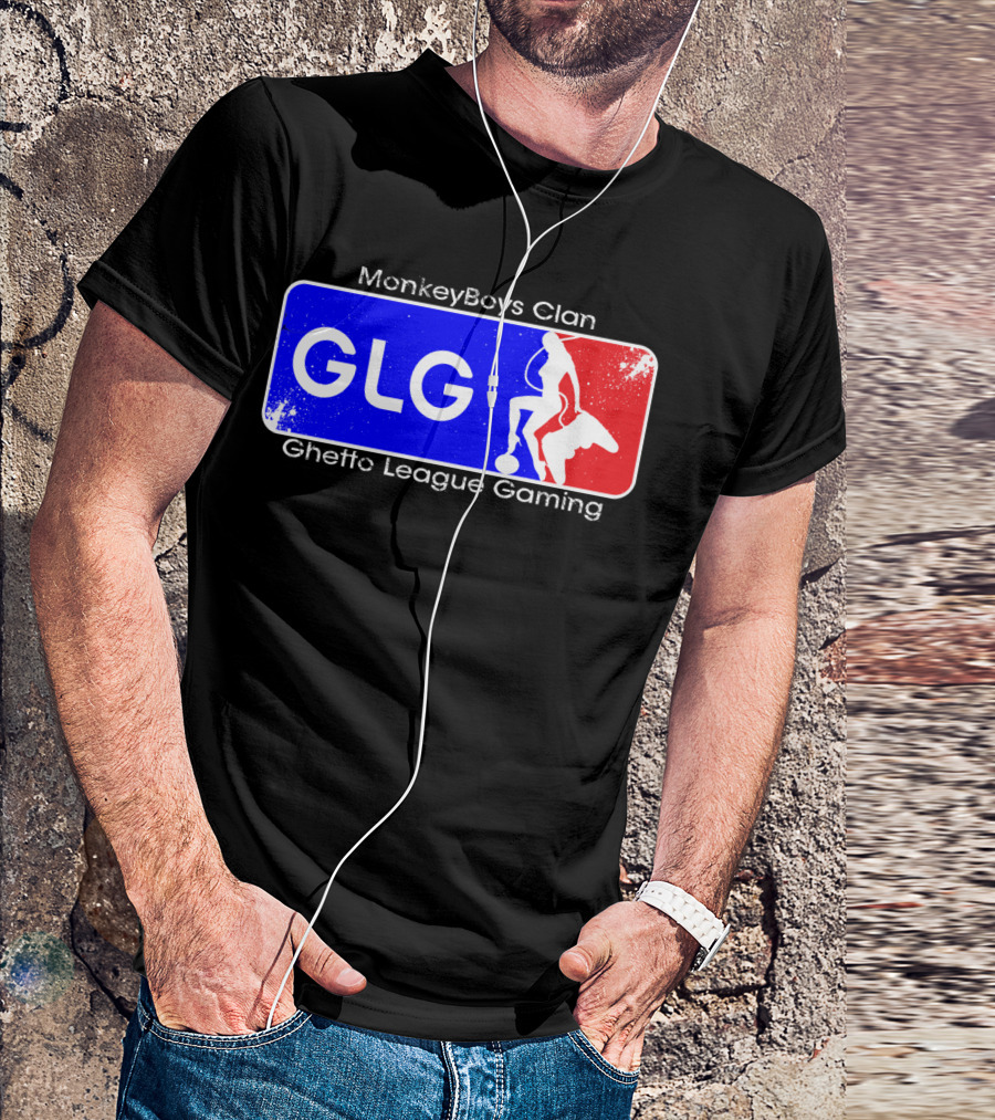 MonkeyBoys Clan Ghetto League Gaming GLG T-Shirt