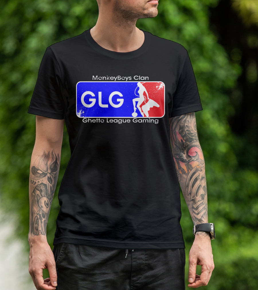 MonkeyBoys Clan Ghetto League Gaming GLG T-Shirt