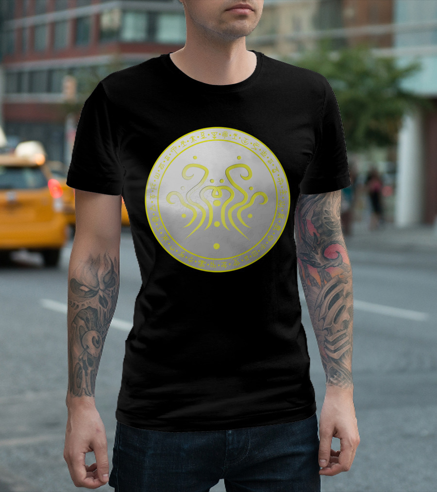 Sigil Of Air Mystical Circular Glyph and Symbols T-Shirt