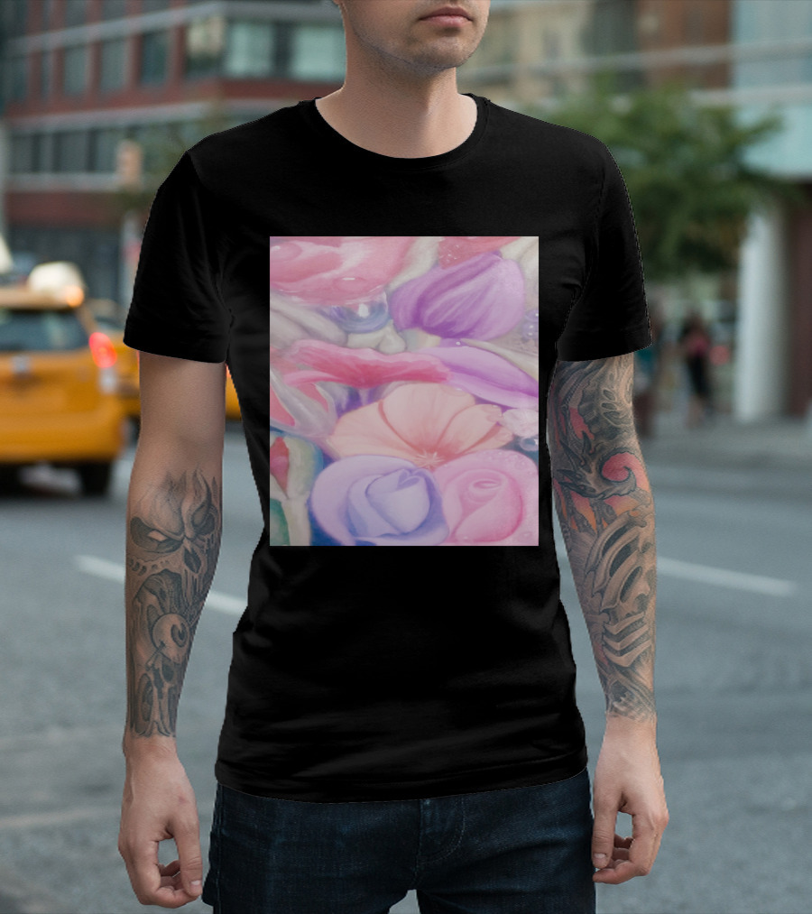 Foxglove Rosebuds Rut Floral Harmony T-Shirt