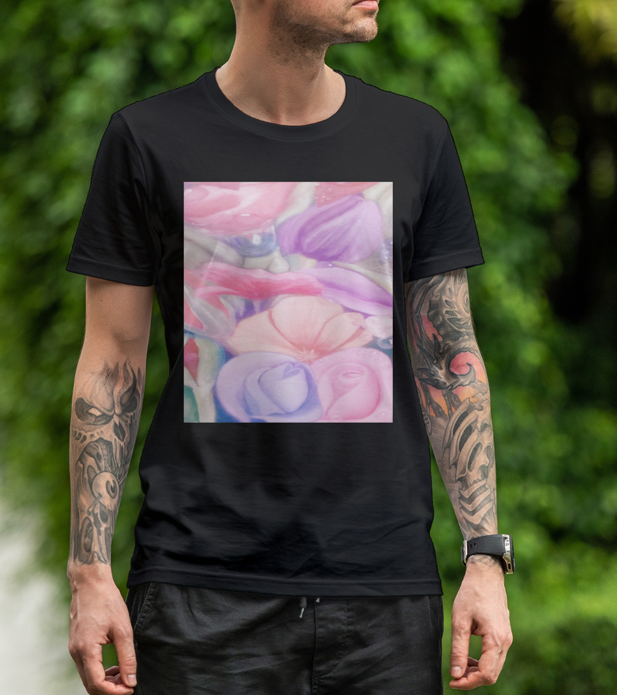 Foxglove Rosebuds Rut Floral Harmony T-Shirt