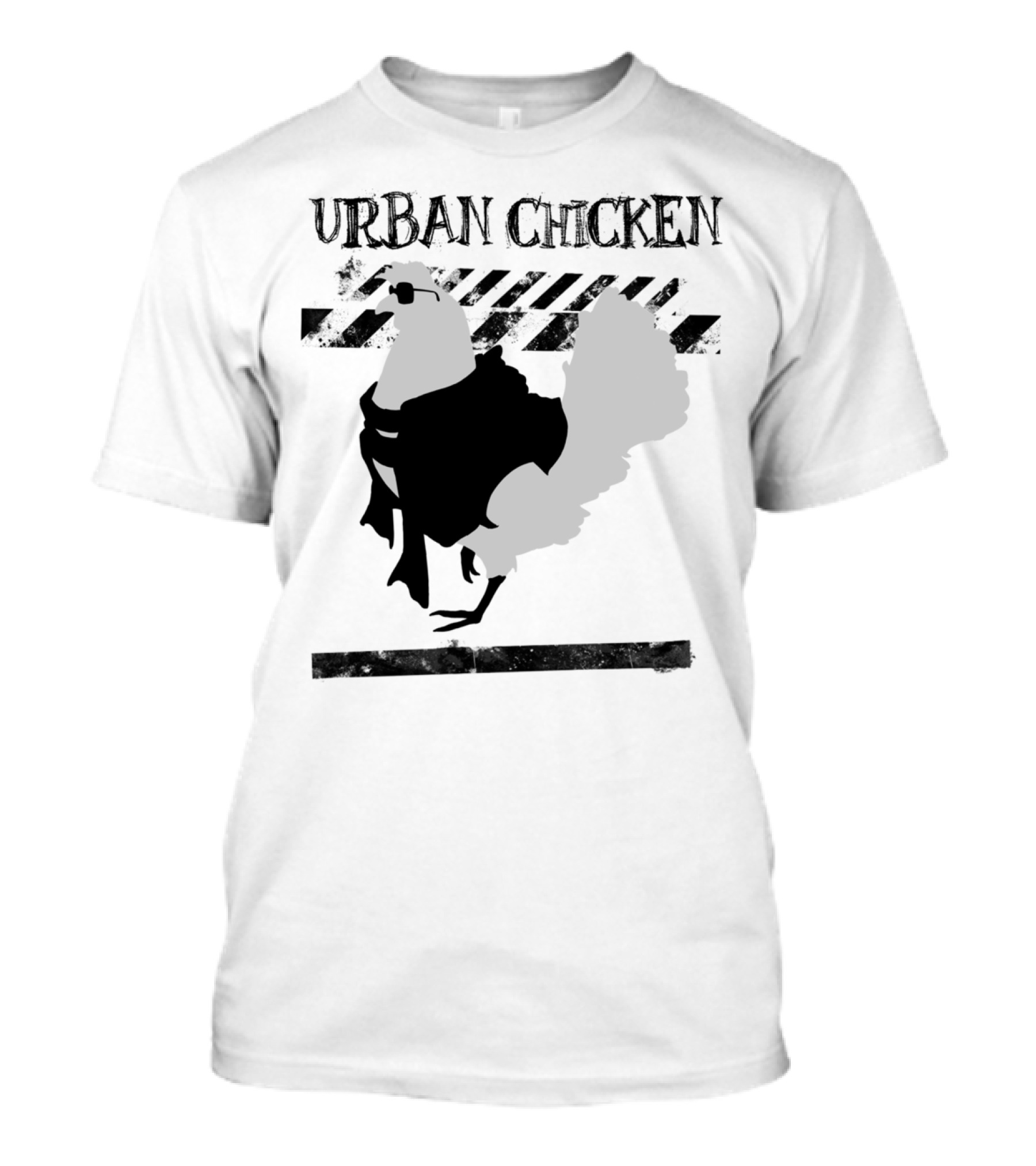 Urban Chicken Sunglasses Mafia Style Rooster T-Shirt