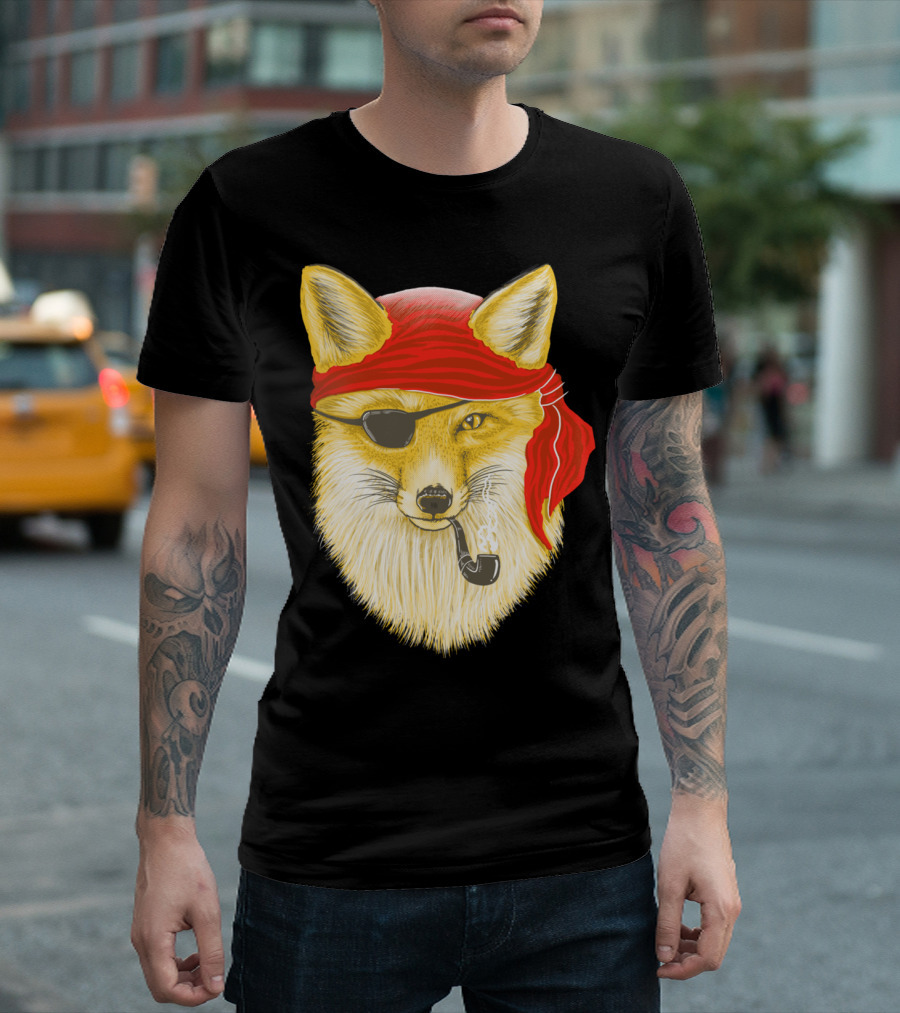 Foxy Pirate Pipe and Eyepatch Prowler T-Shirt