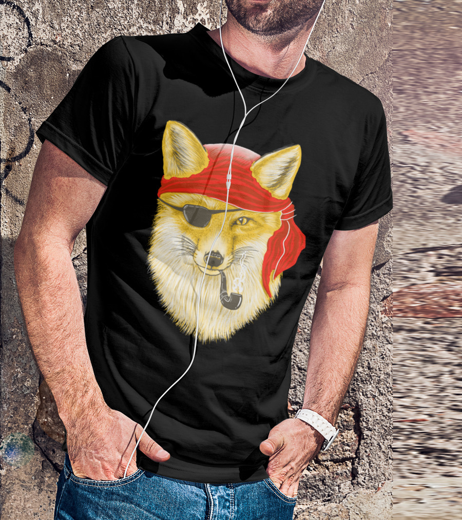 Foxy Pirate Pipe And Eyepatch Prowler T-Shirt