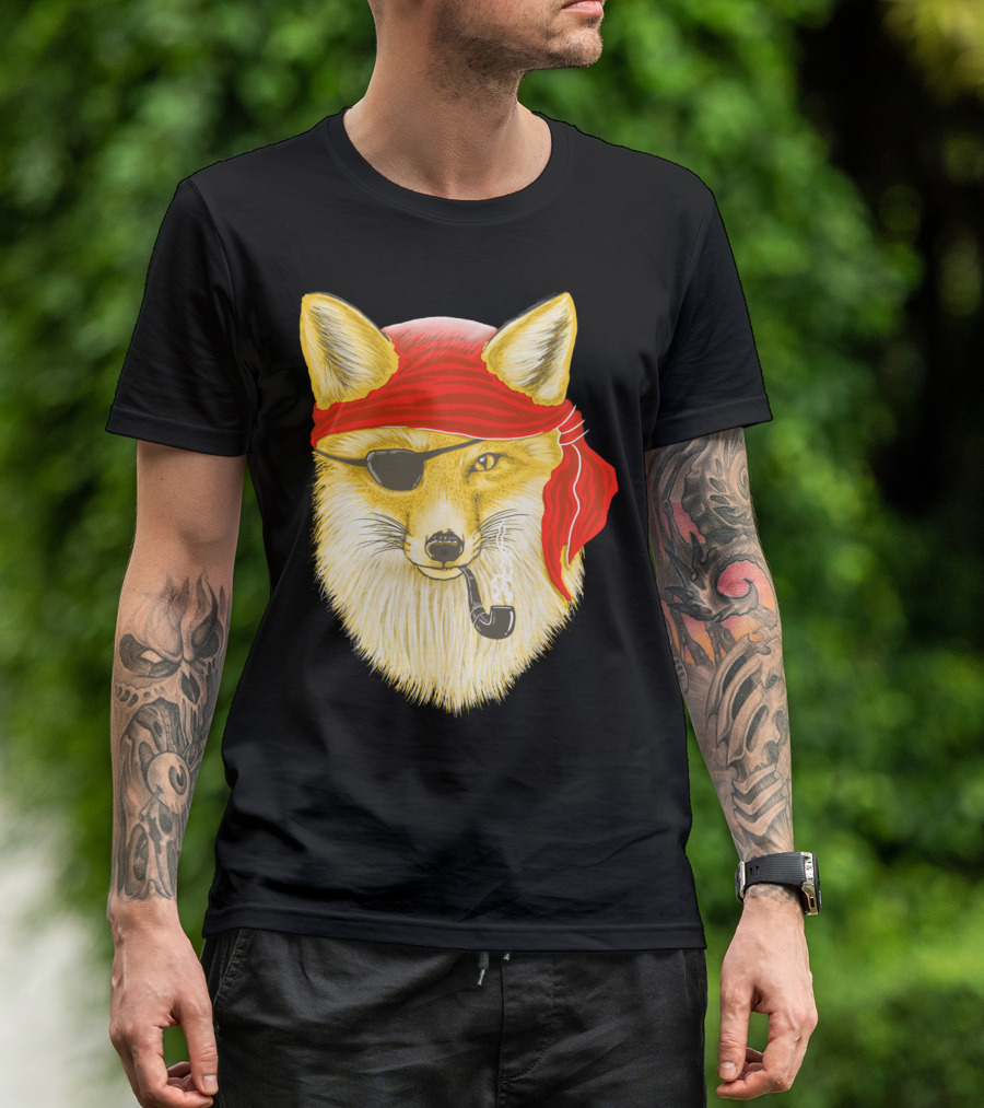 Foxy Pirate Pipe And Eyepatch Prowler T-Shirt