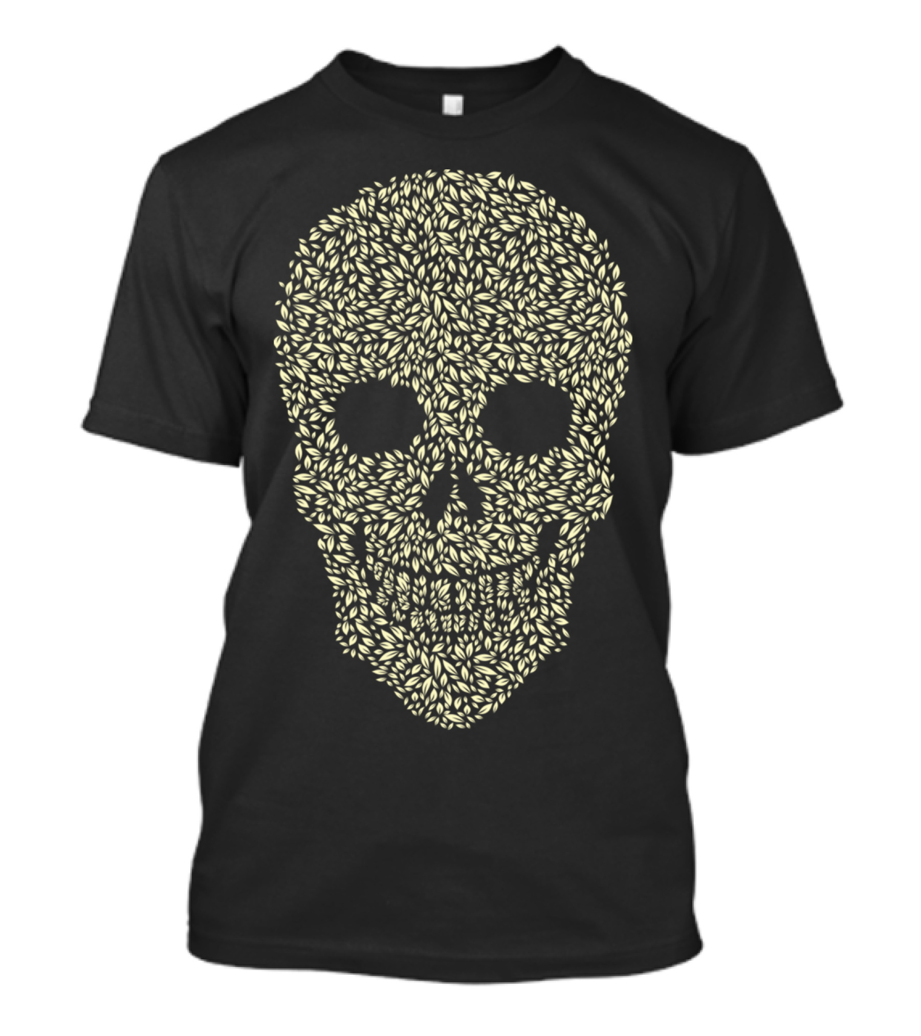 Leaf Skull Pattern A T-Shirt