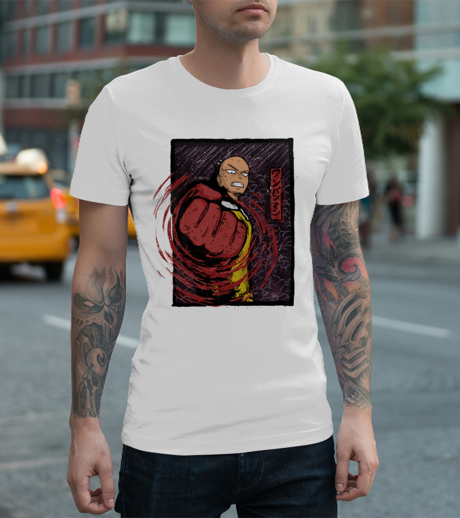 One Punch Man Hero For Fun Saitama Iconic Manga T-Shirt