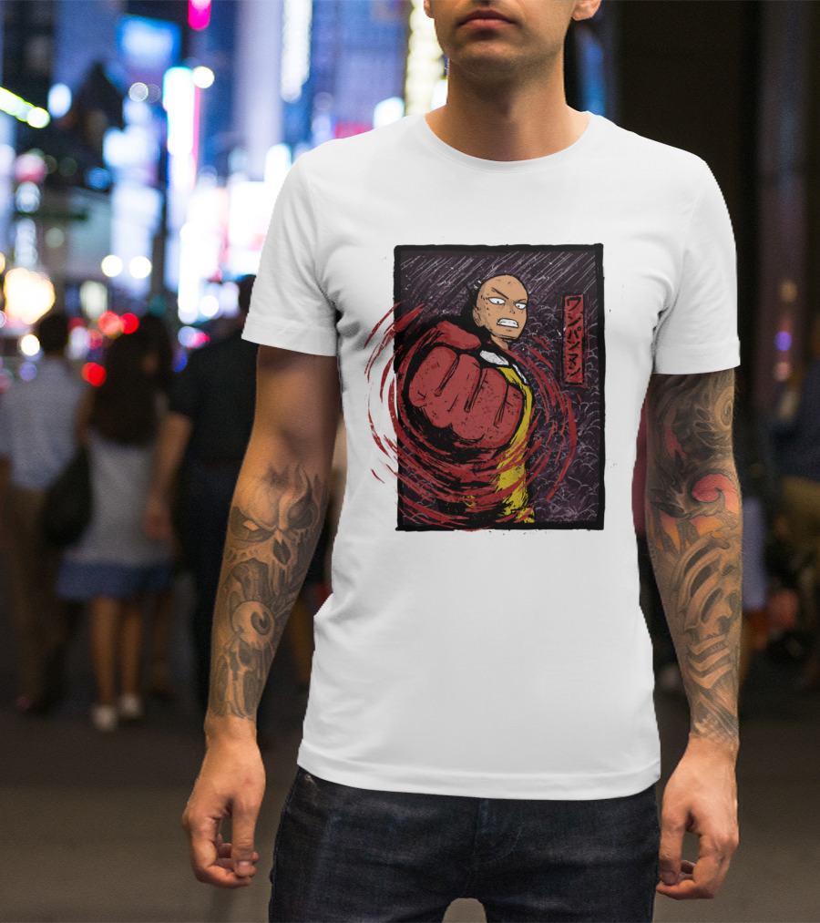One Punch Man Hero For Fun Saitama Iconic Manga T-Shirt