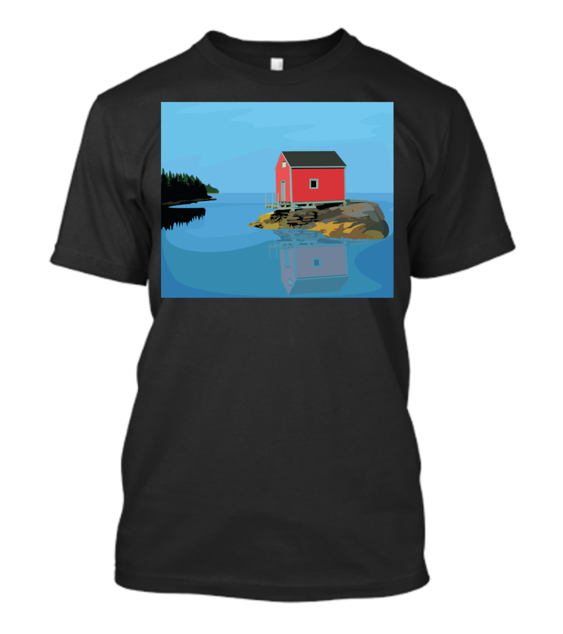 Sit T Red House Lakeside Reflection T-Shirt