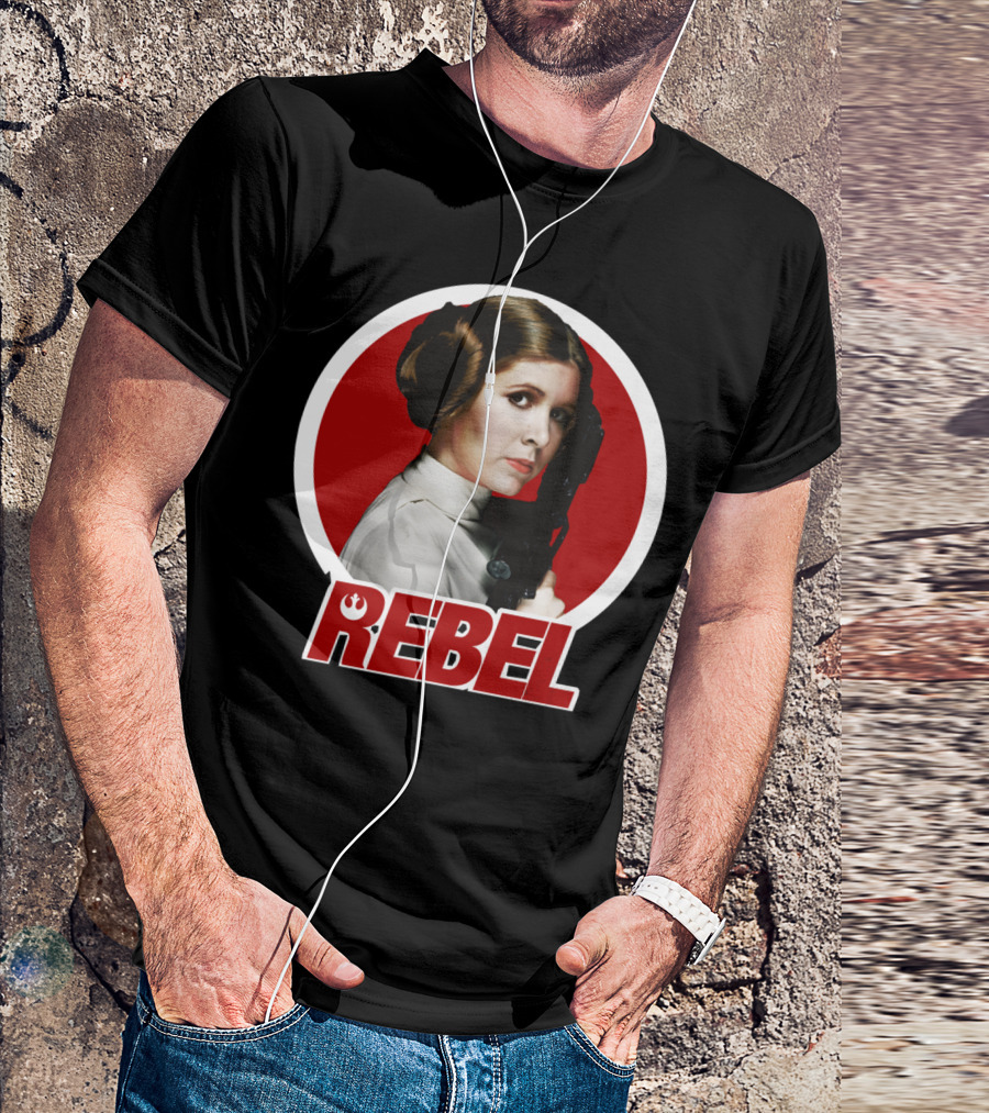 Leia Rebel Icon Circle With Blaster T-Shirt