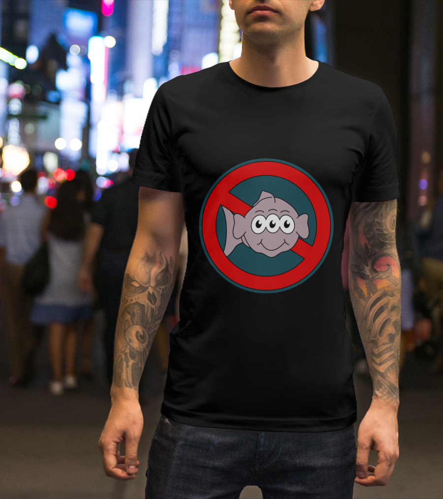 SAY NO TO GMO THREE EYED FISH T-Shirt