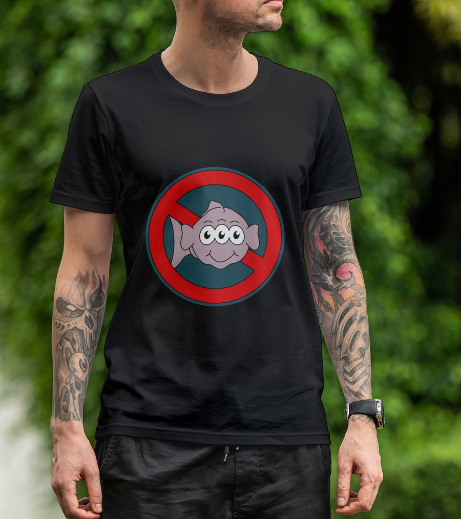 SAY NO TO GMO THREE EYED FISH T-Shirt