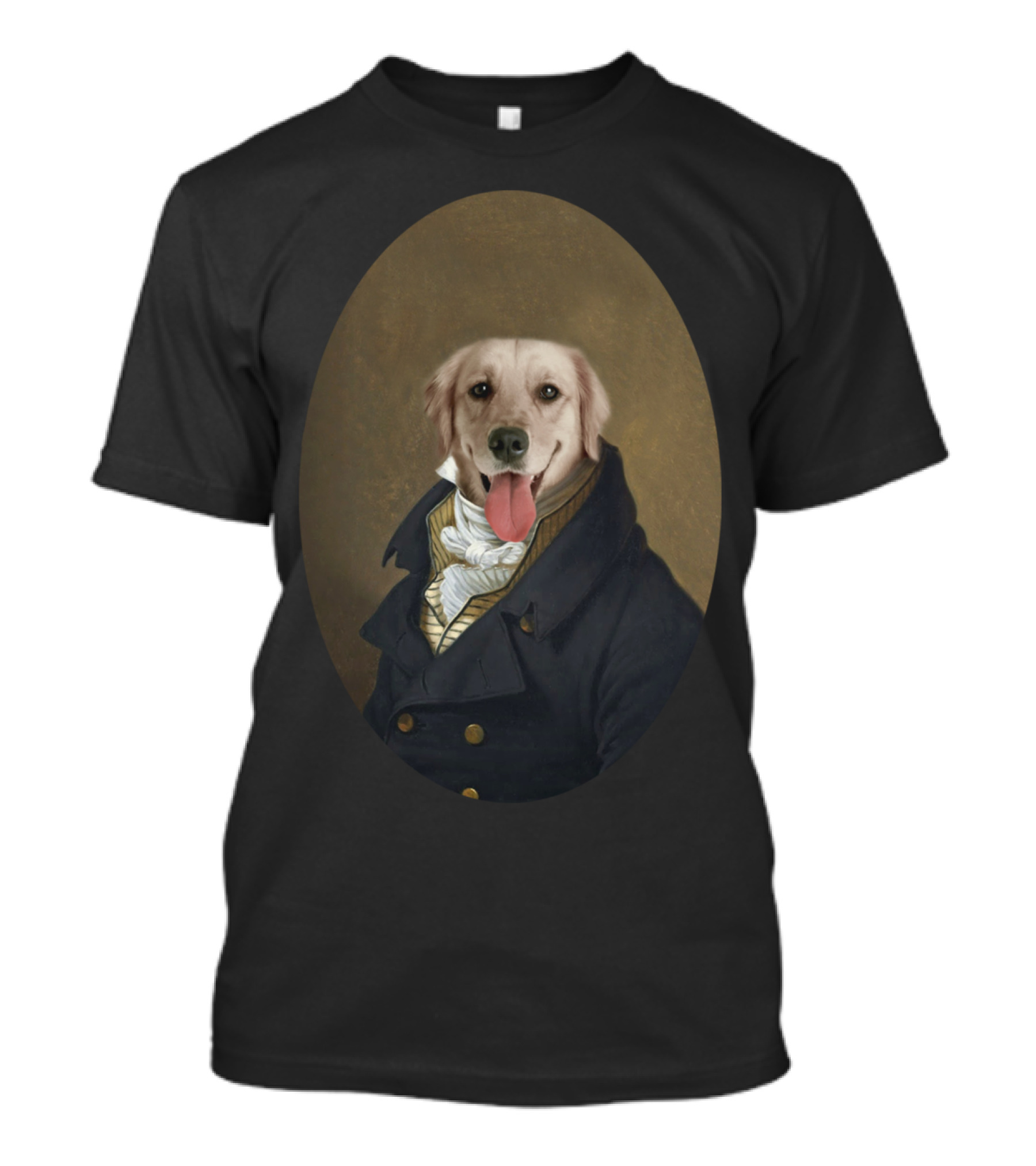 Francois Dog In Historical Portrait T-Shirt