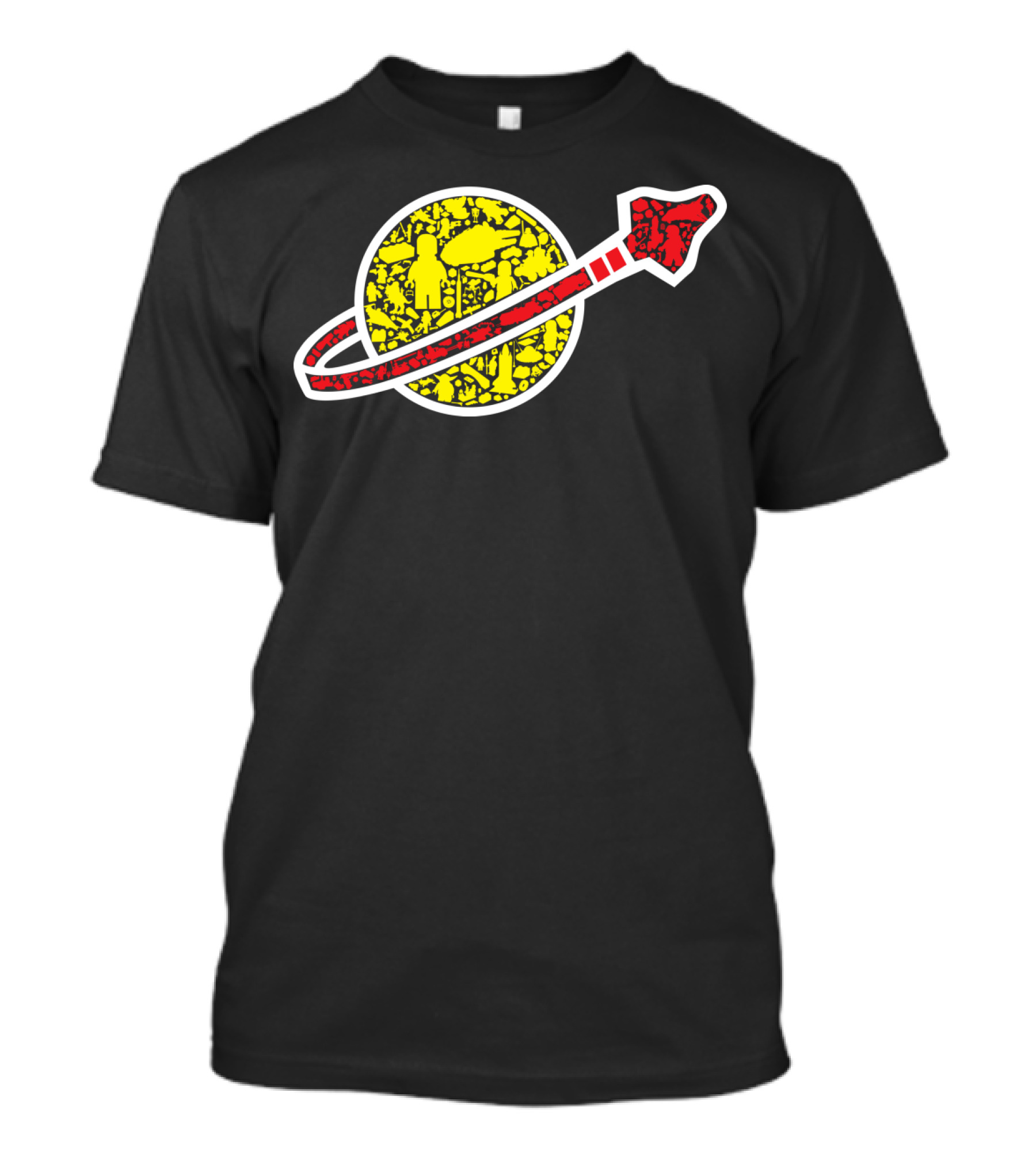 Space Construction Adventure With Classic Figures T-Shirt