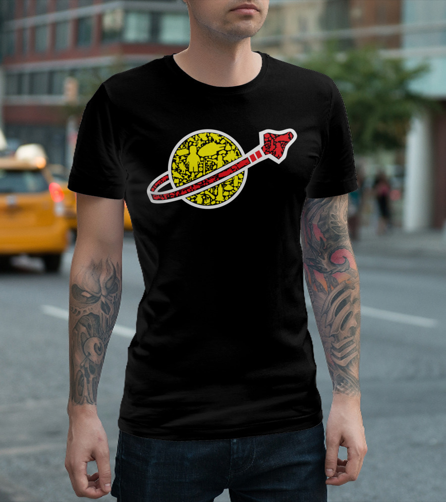 Space Construction Adventure With Classic Figures T-Shirt