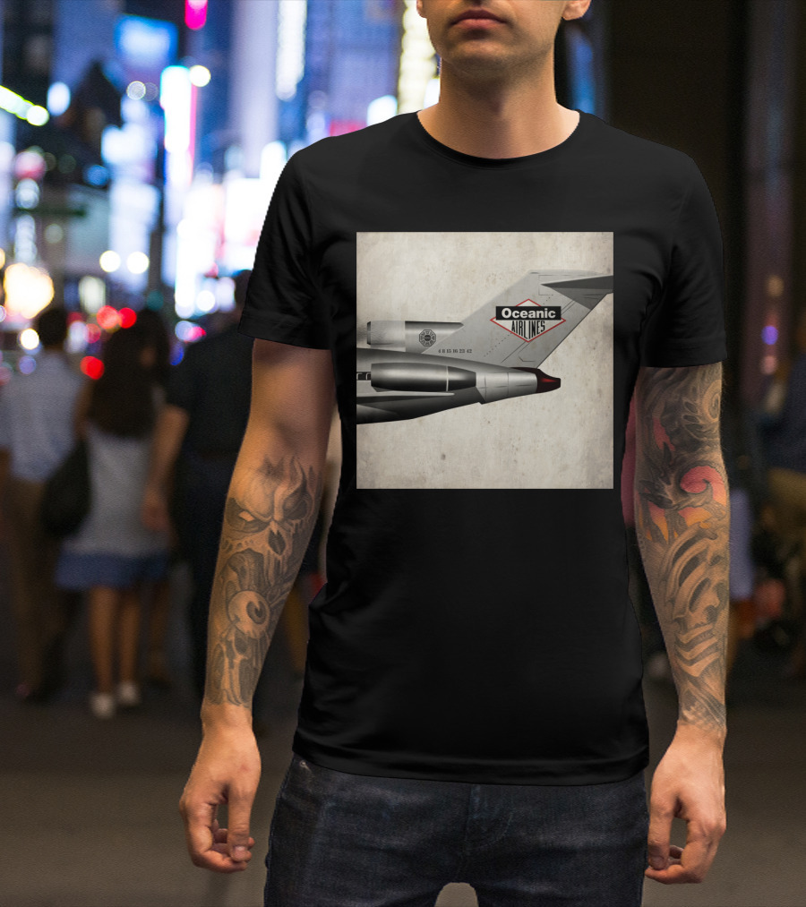 Oceanic Airlines Flight 815 Lost Dharma Initiative Numbers Tailplane T-Shirt