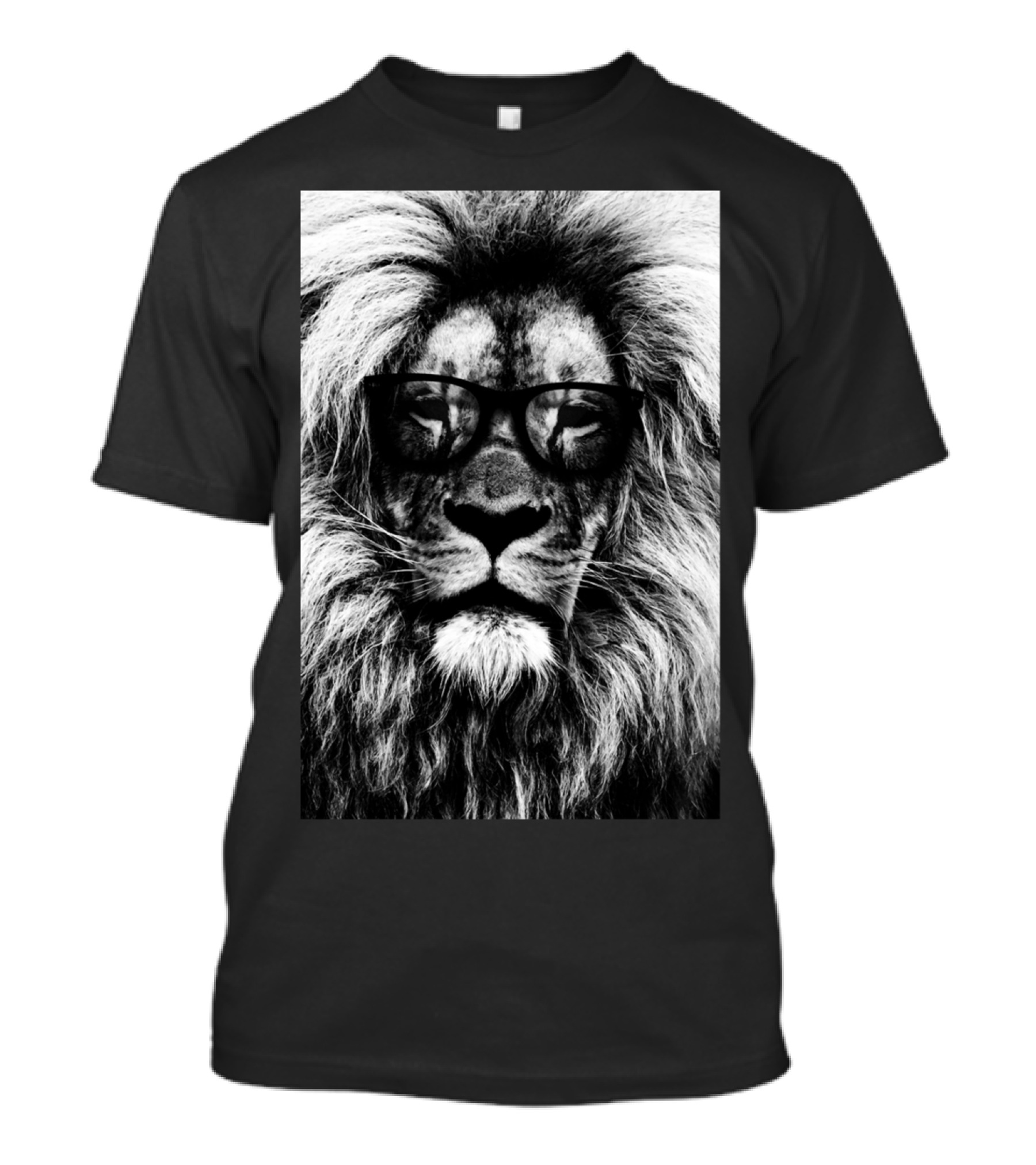 Hipster Lion With Glasses T-Shirt
