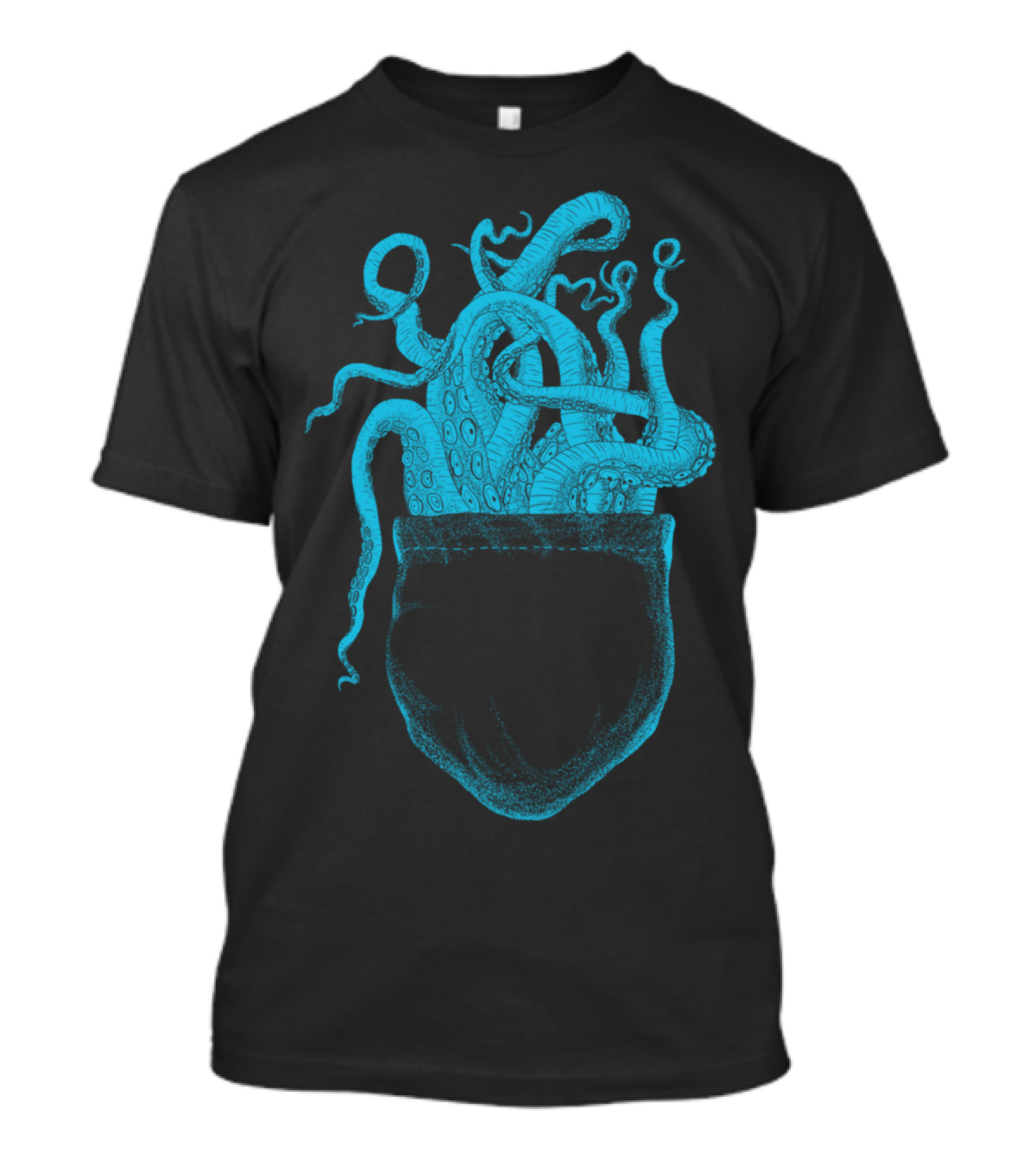 Octopocket Tentacles Emerging From Pocket T-Shirt