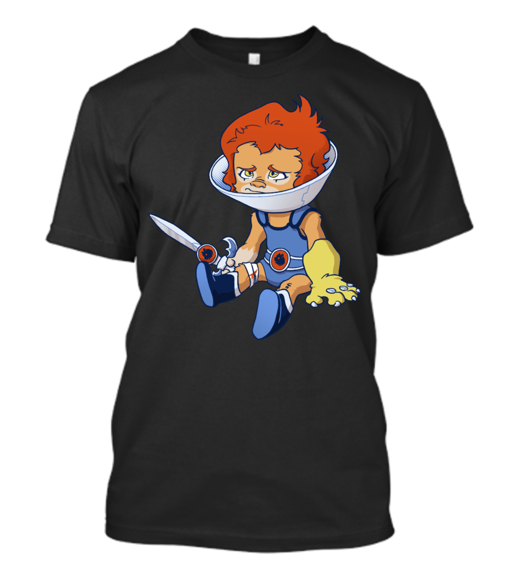 Thundercats Lion-O Sitting With Sword And Armor T-Shirt