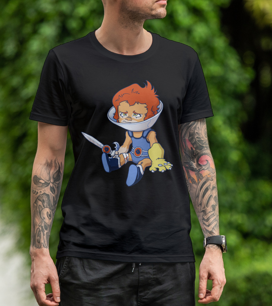 Thundercats Lion-O Sitting With Sword And Armor T-Shirt
