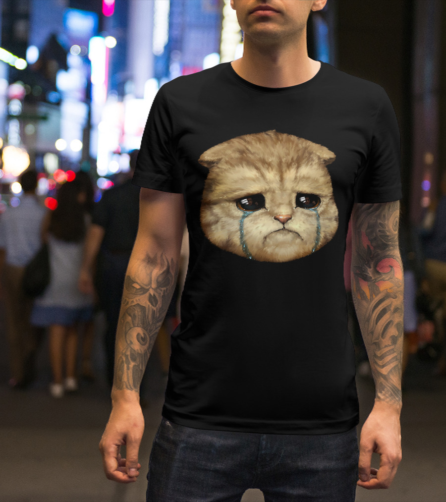 LirikThump Crying Cat Meme T-Shirt