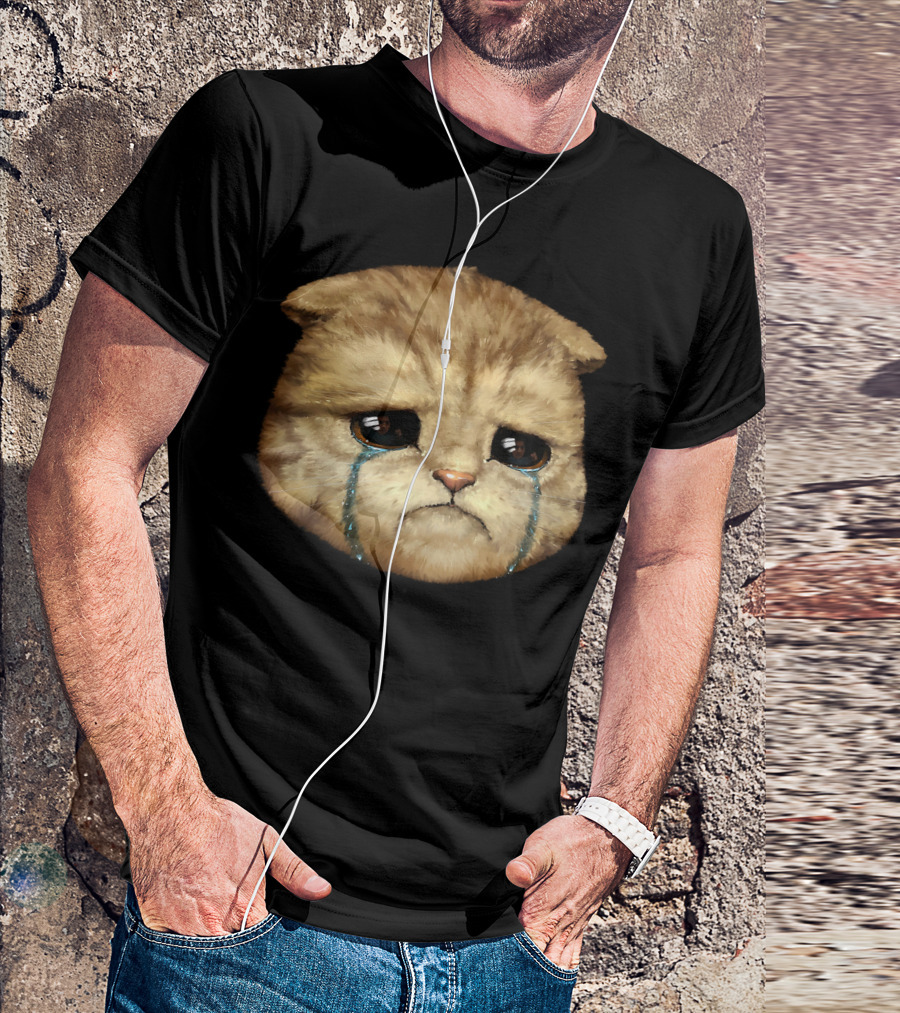 LirikThump Crying Cat Meme T-Shirt