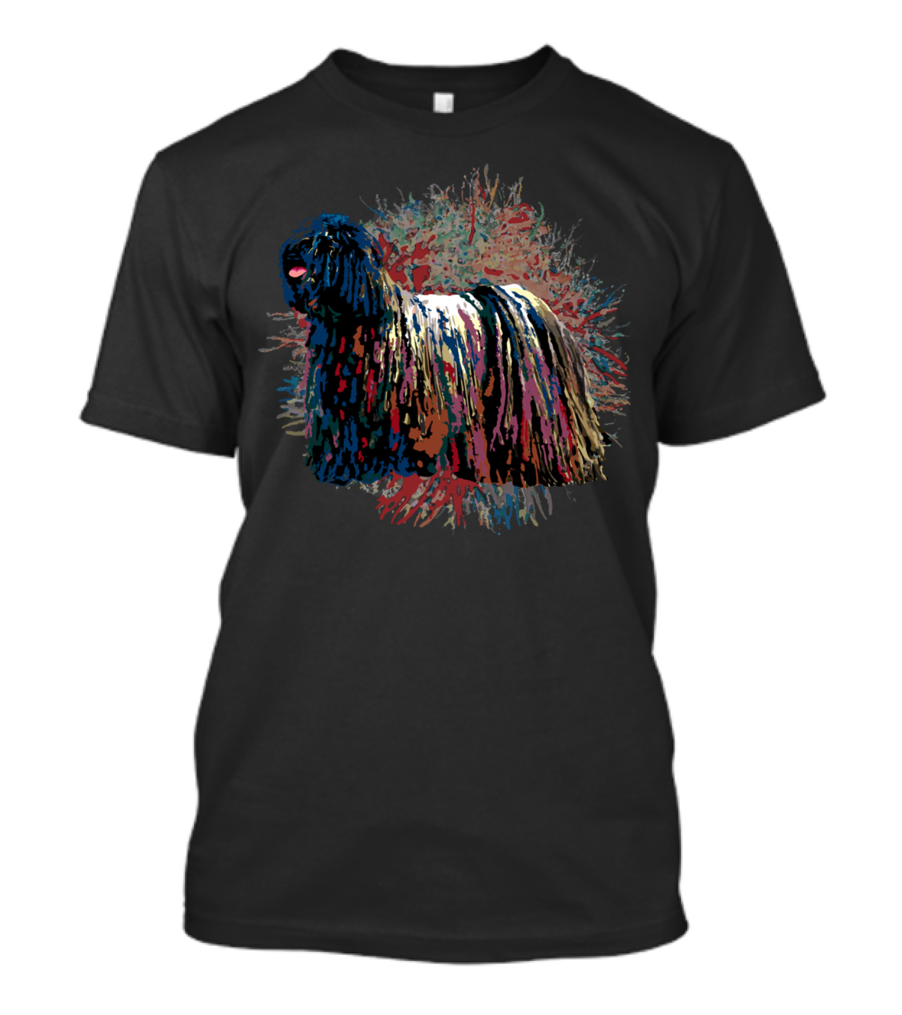 Comondor Multicolor Paint Splash Effect T-Shirt